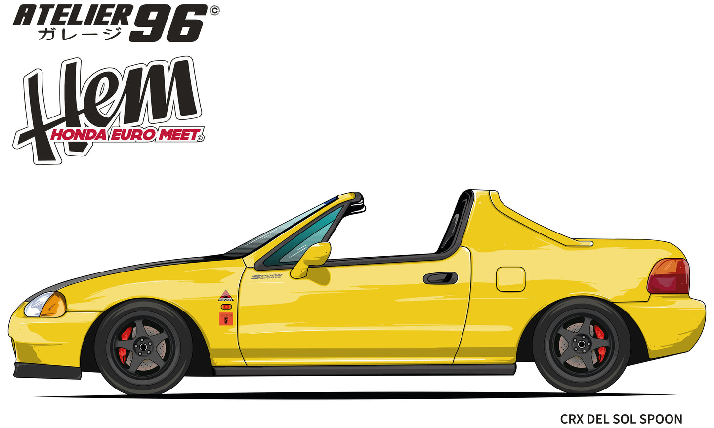 Affiches / Honda CRX Delsol 1992