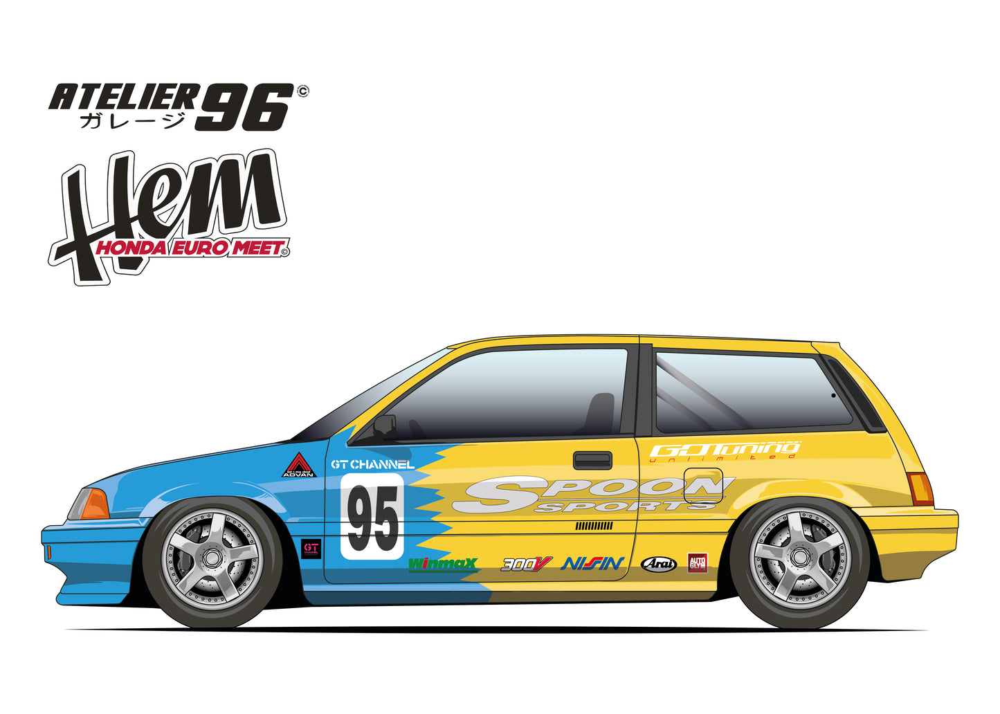 Affiches / Honda Civic Gen3 1983