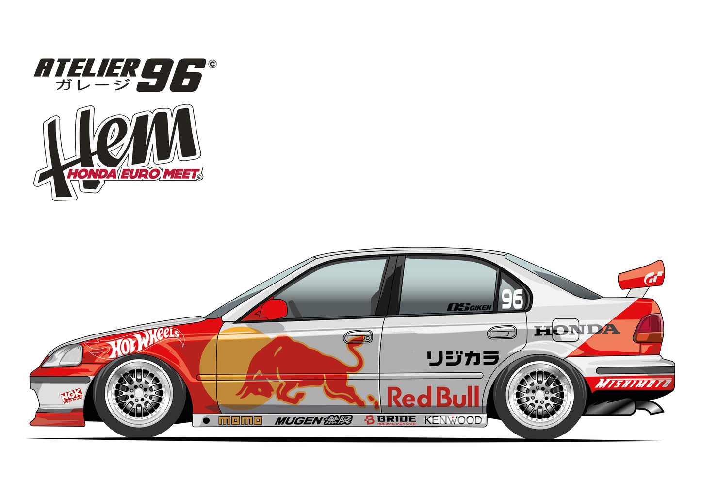 Affiches / Honda Civic berline / ferio 1995