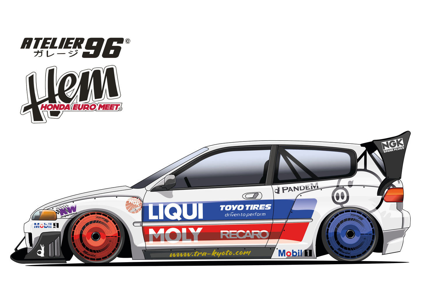 Affiches / Honda Civic Gen5 1992