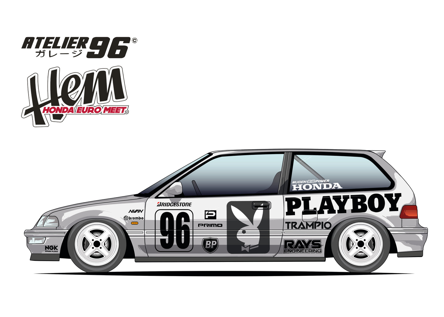Affiches / Honda Civic Gen4 1989