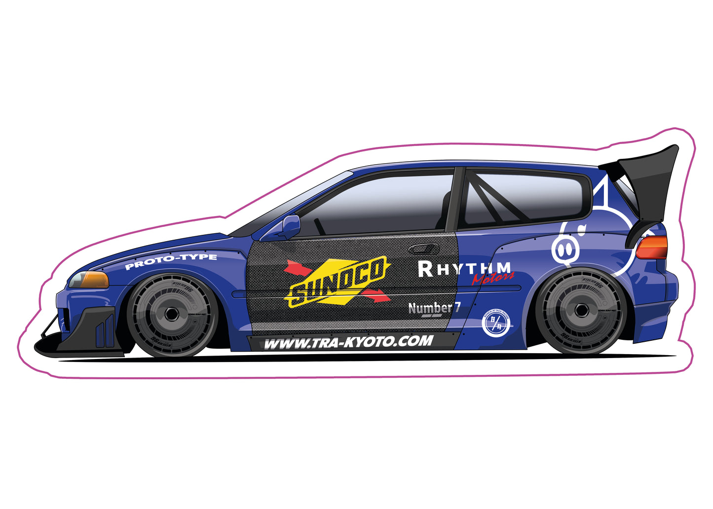Stickers / Honda Civic Gen5 1992
