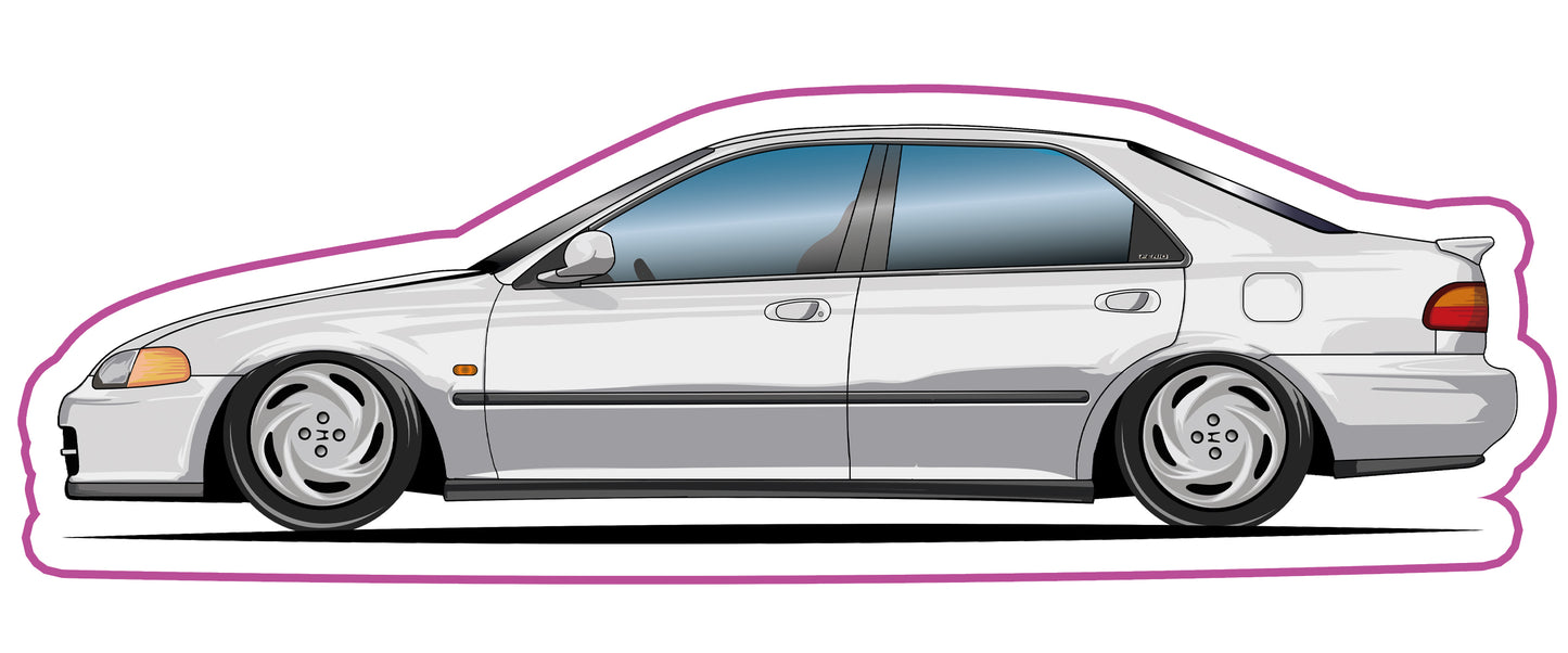 Stickers / Honda Civic berline / fério 1991