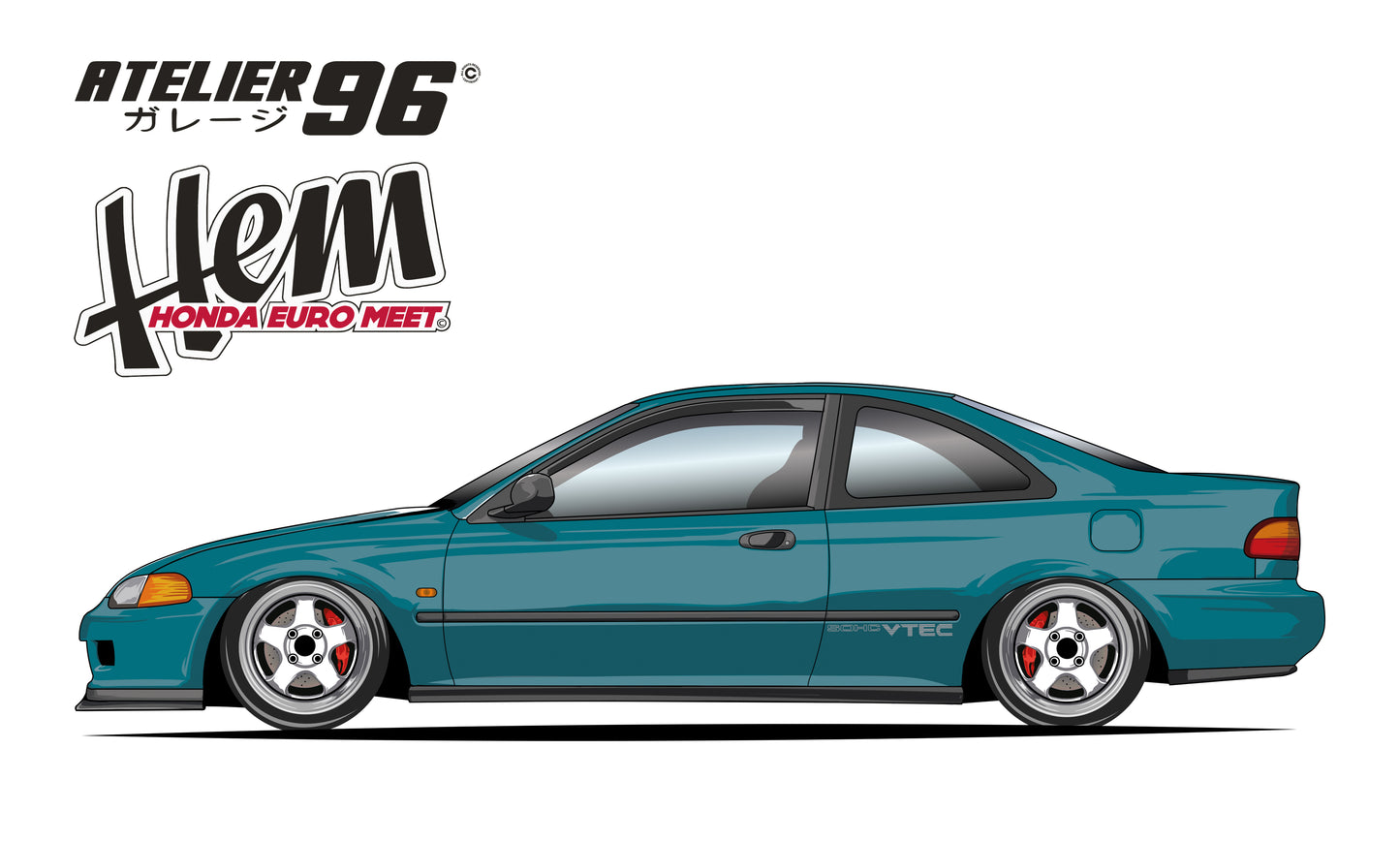 Affiches / Honda Civic coupé 1994
