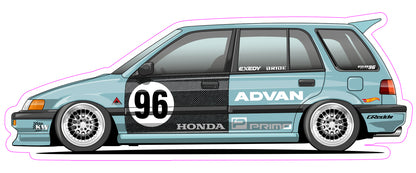 Stickers / Honda Shuttle 1990