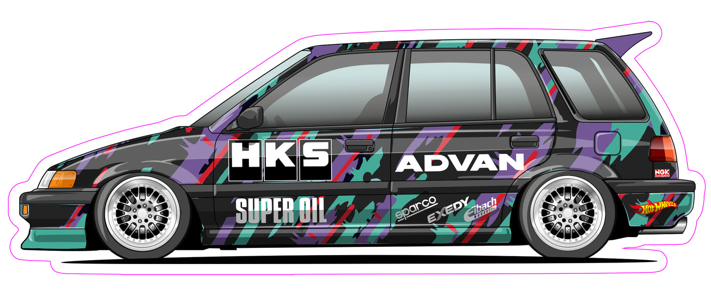 Stickers / Honda Shuttle 1990