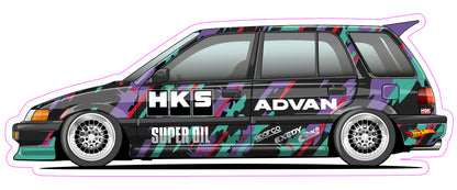 Stickers / Honda Shuttle 1990