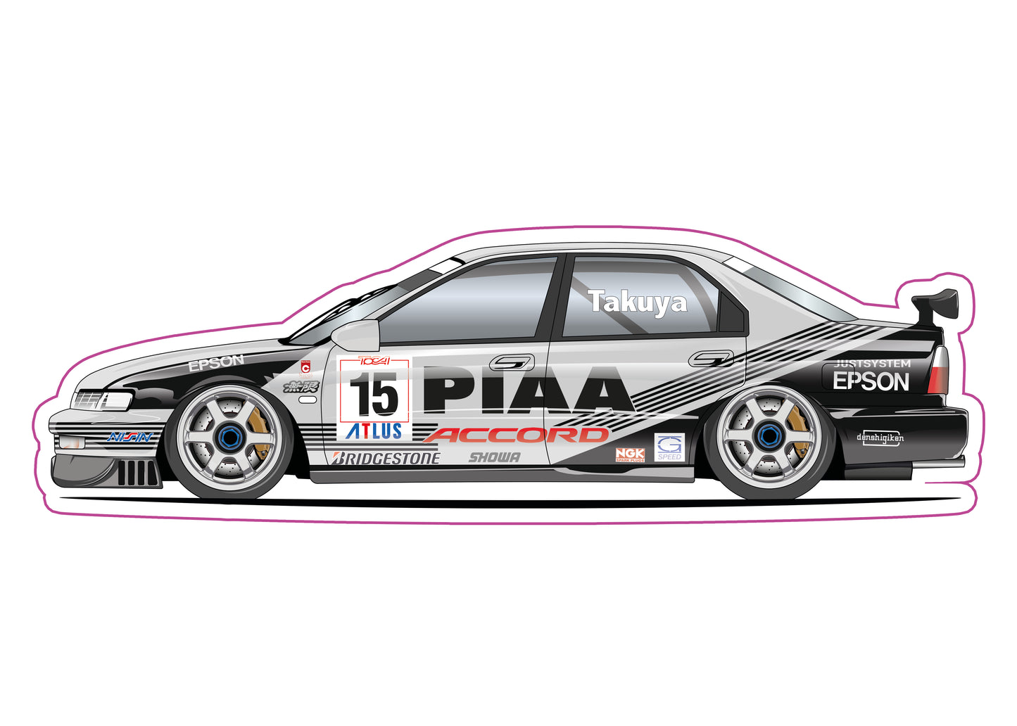 Stickers /  Honda Accord JTCC 1996