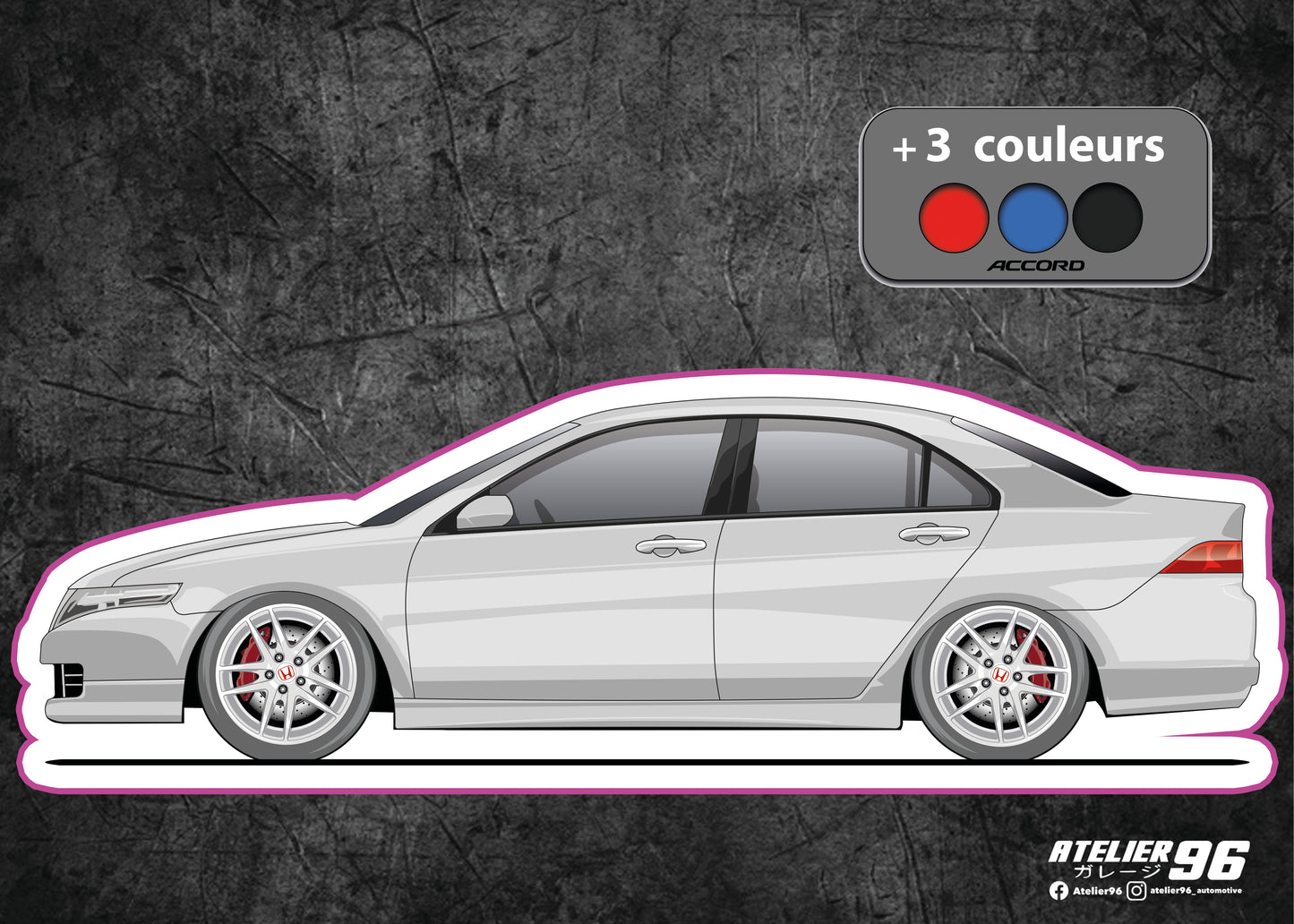 Stickers /  Honda Accord coupé 2010