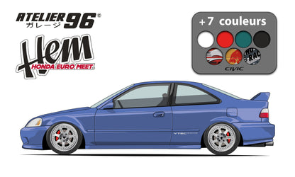 Affiches / Honda Civic coupé 1996