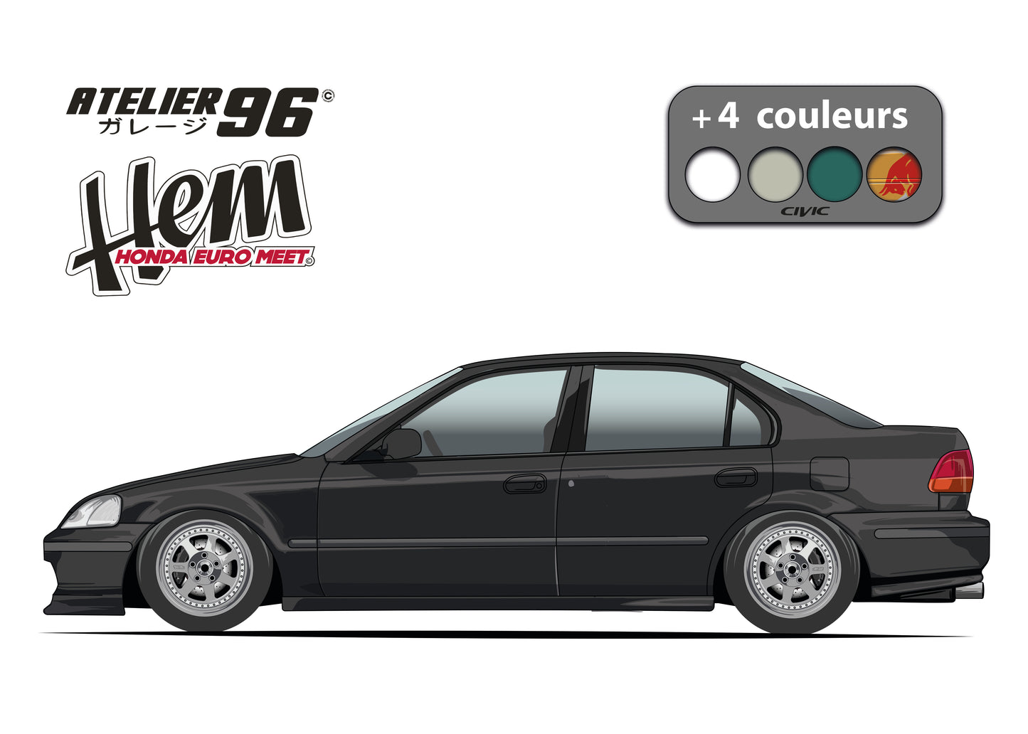 Affiches / Honda Civic berline / ferio 1995