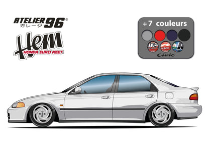 Affiches / Honda Civic berline / fério 1991
