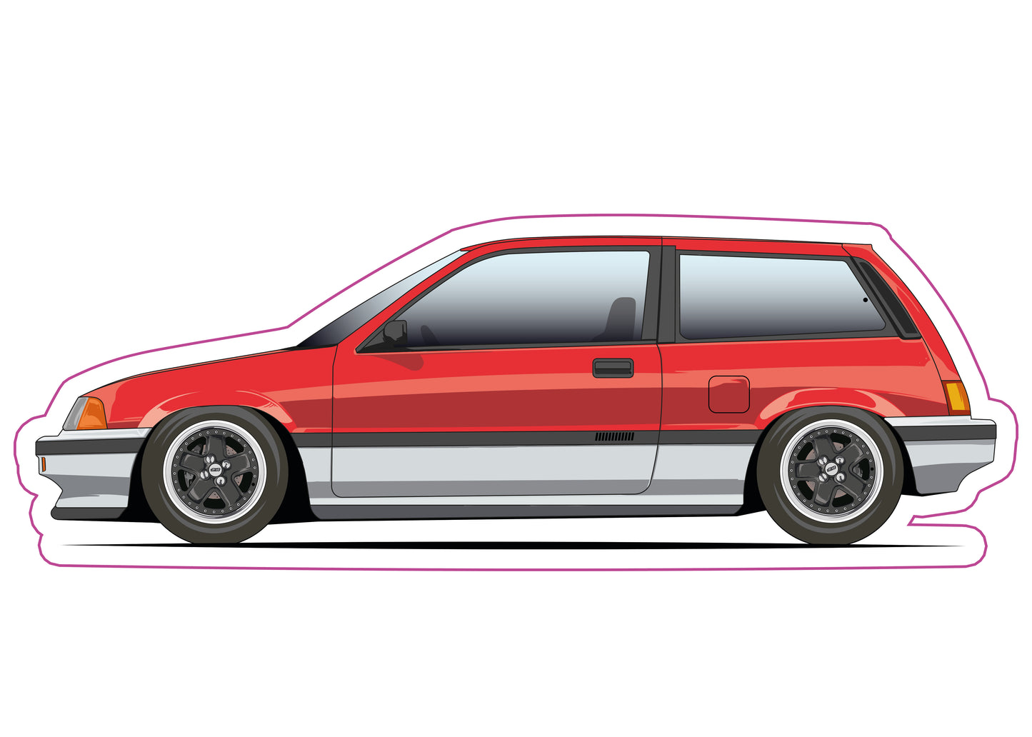 Stickers /  Honda Civic Gen3 1983