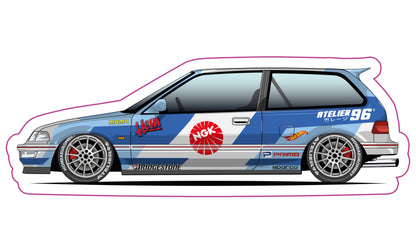 Stickers /  Honda Civic Gen4 1989