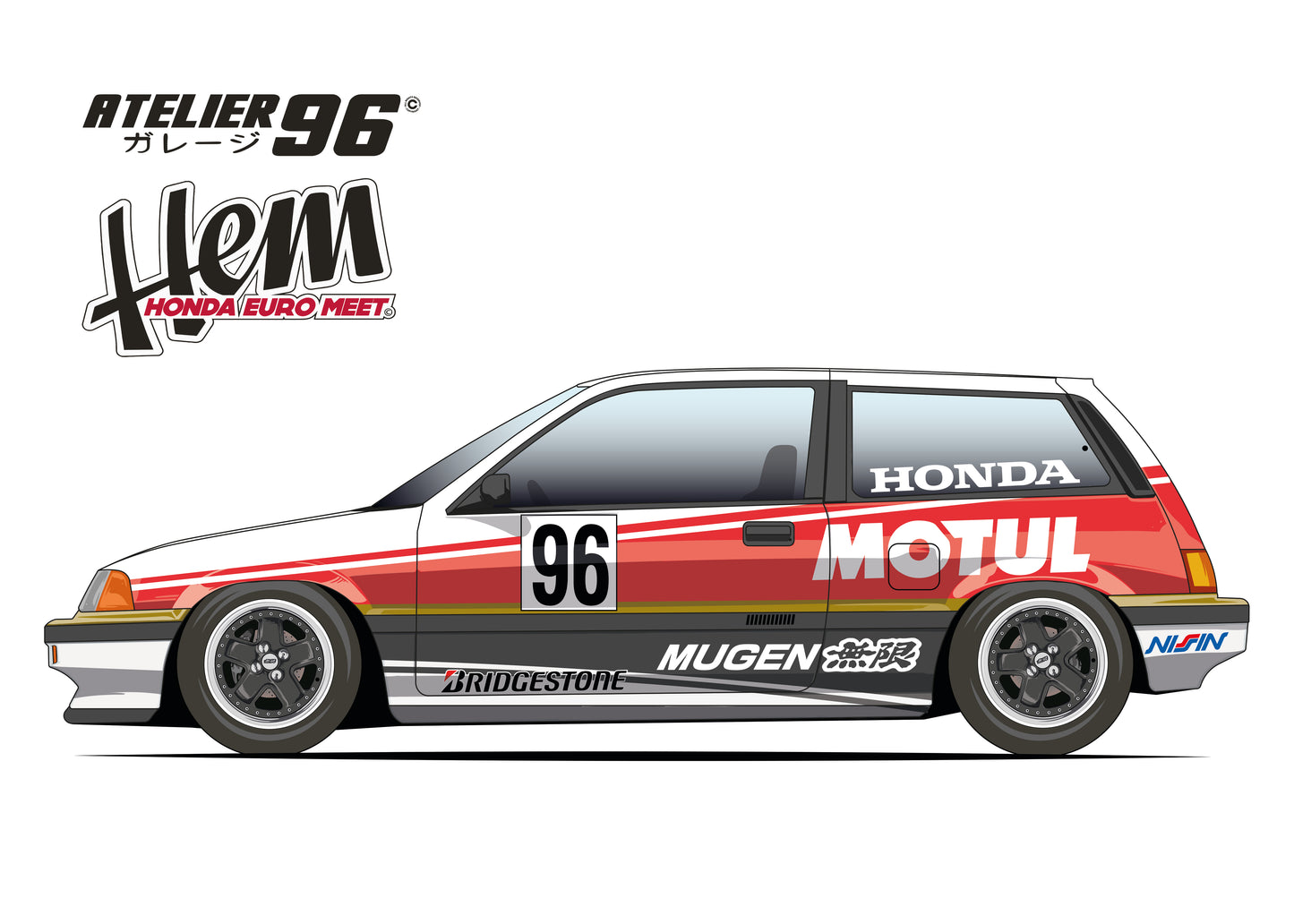 Affiches /  Honda Civic Gen3 1983