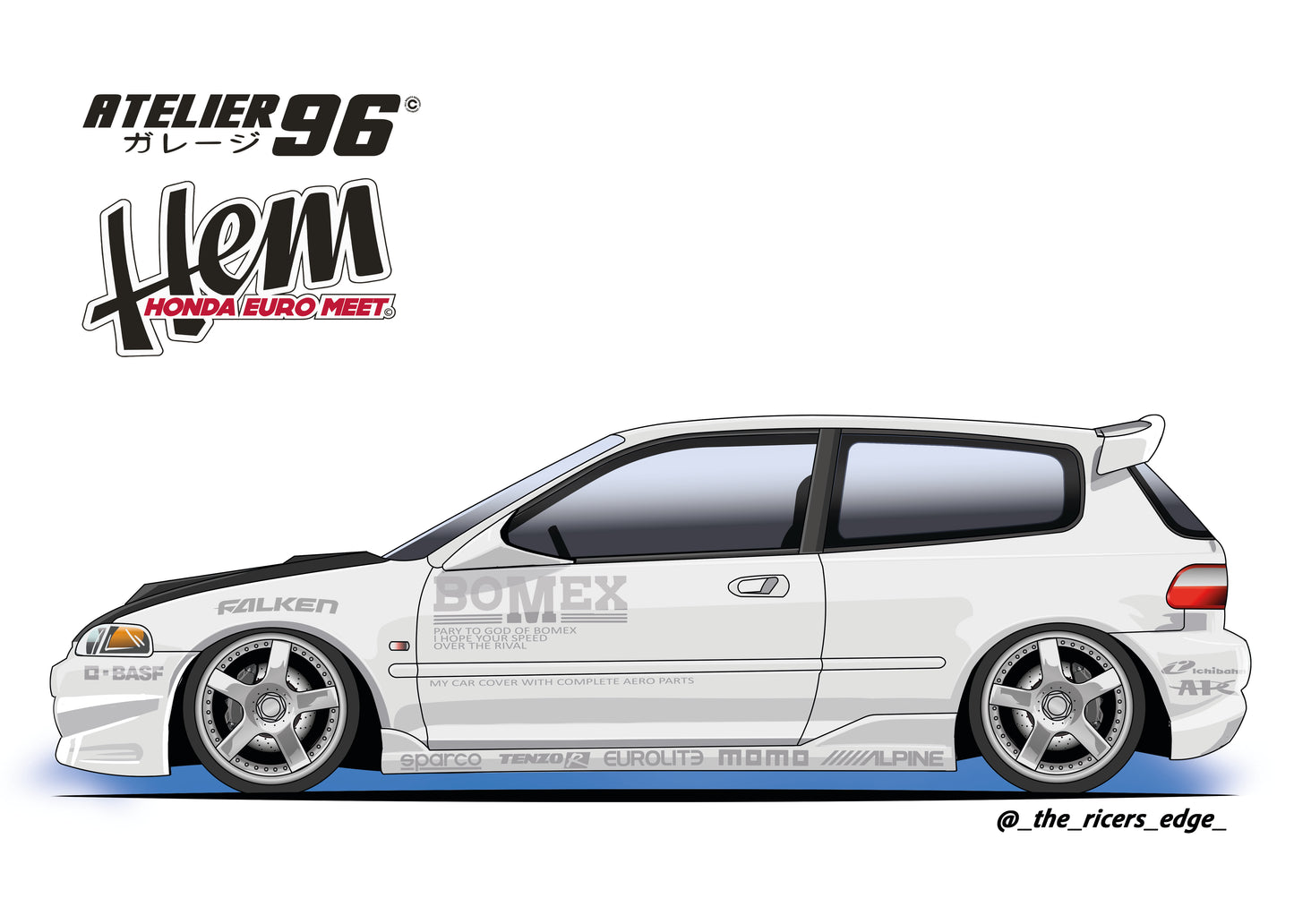 Affiches / Honda Civic Gen5 1992