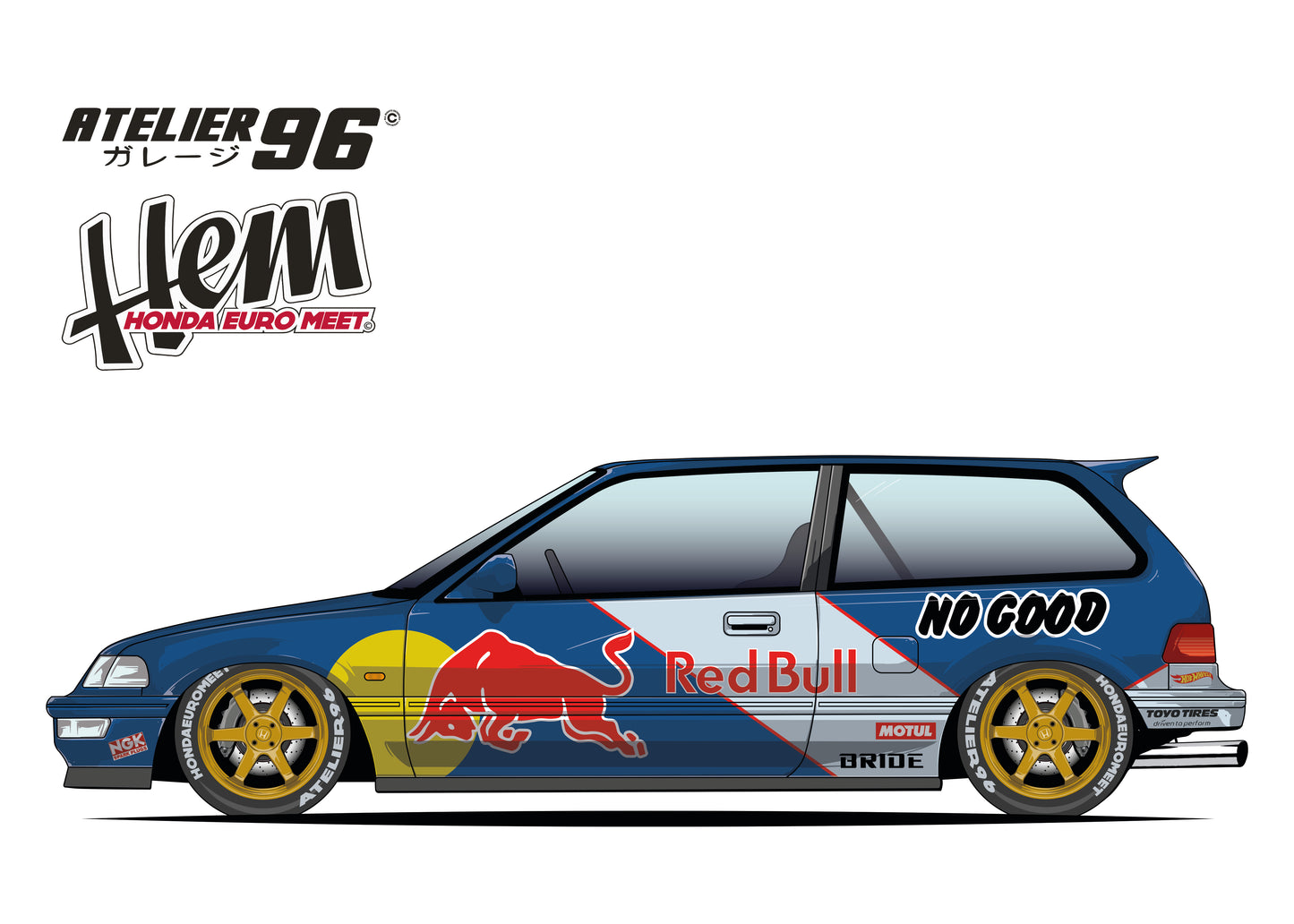 Affiches /  Honda Civic Gen4 1989