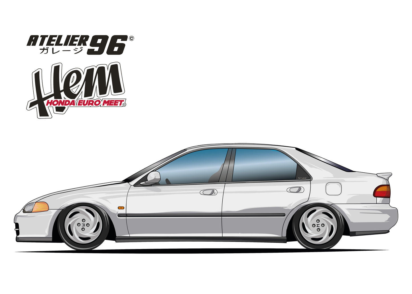 Affiches / Honda civic berline / fério 1991