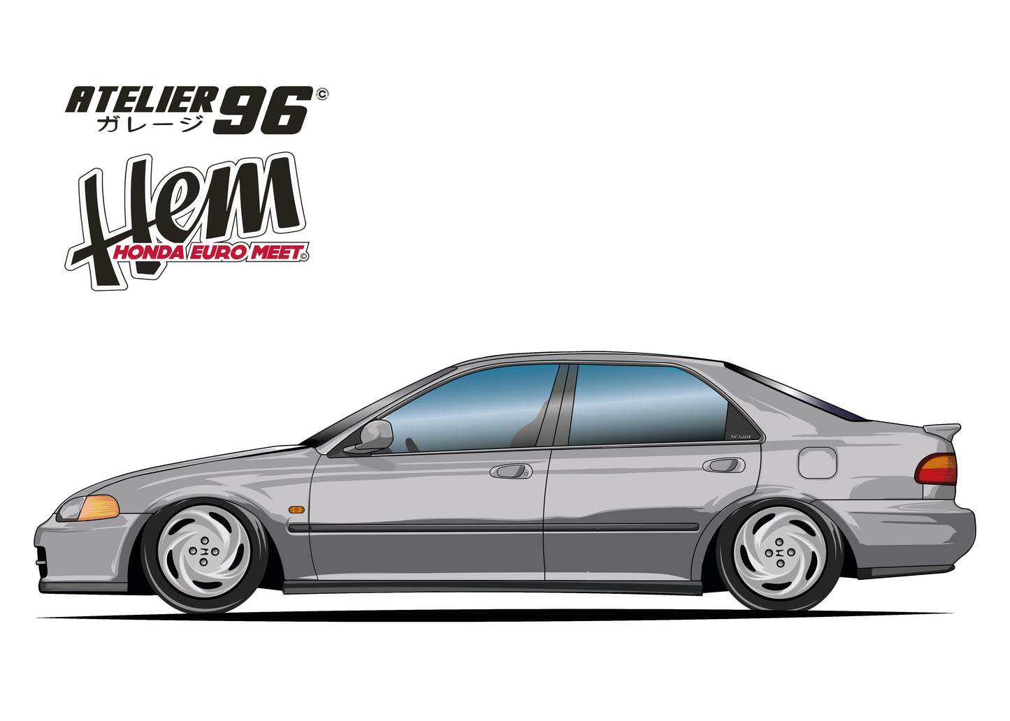 Affiches / Honda civic berline / fério 1991