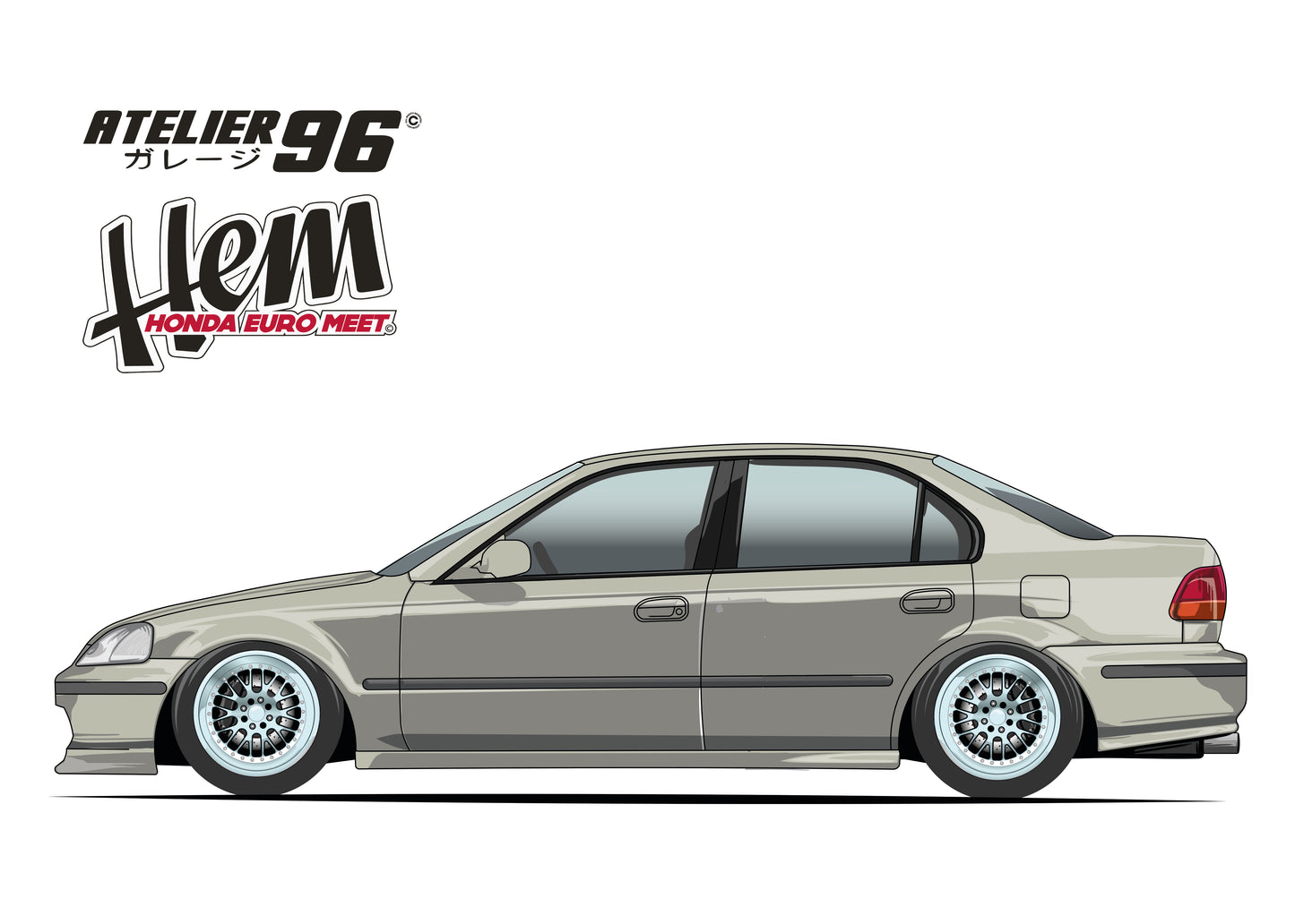 Affiches / Honda Civic berline / ferio 1995