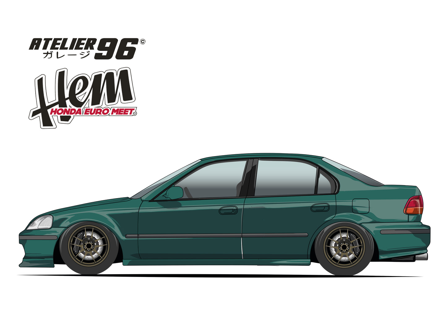 Affiches / Honda Civic berline / ferio 1995