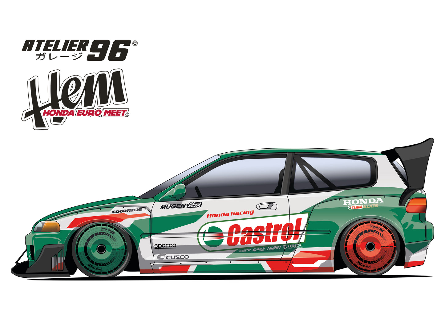 Affiches / Honda Civic Gen5 1992