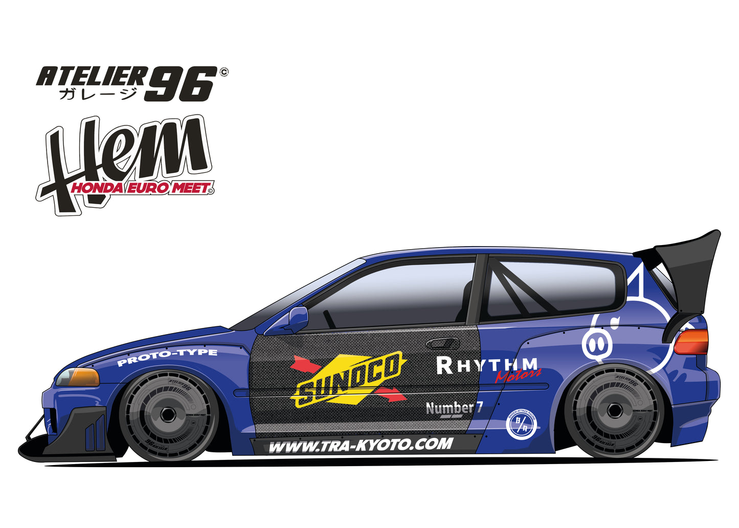 Affiches / Honda Civic Gen5 1992