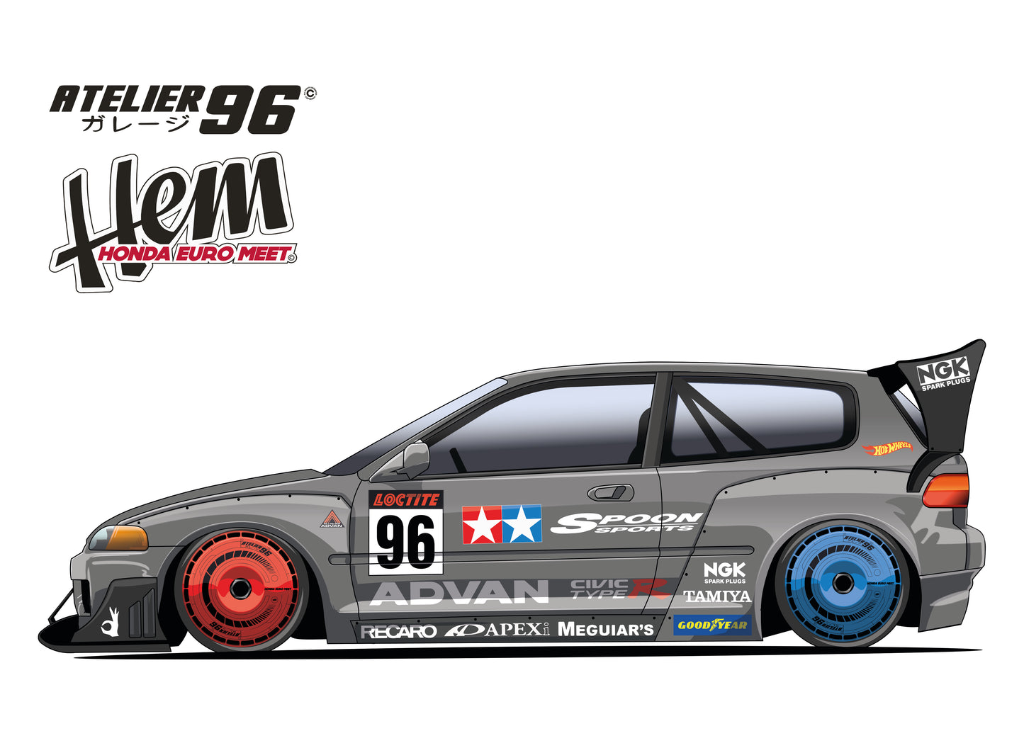 Affiches / Honda Civic Gen5 1992