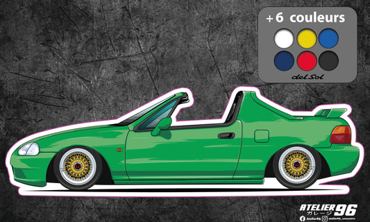 Stickers / Honda CRX Delsol 1992