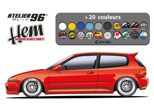 Affiches / Honda Civic Gen5 1992