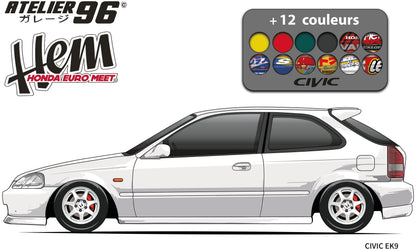 Affiches / Honda Civic Gen6 1995