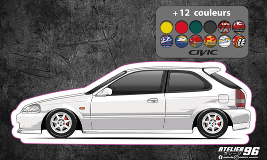 Stickers / Honda Civic Gen6 1995