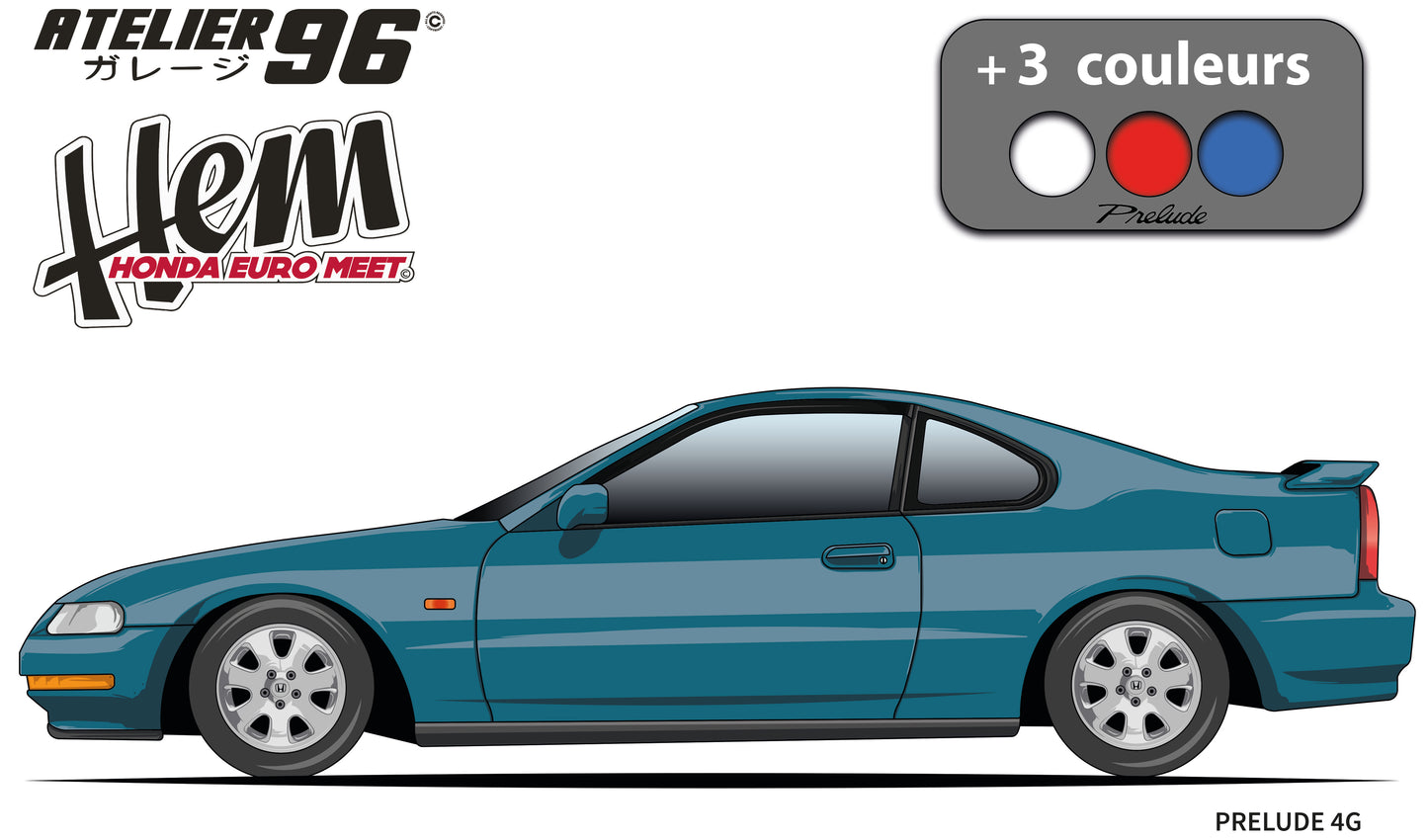 Affiches / Honda Prélude Gen4 1991