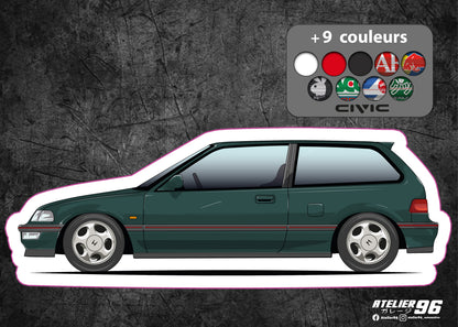 Stickers /  Honda Civic Gen4 1989