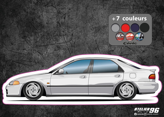 Stickers / Honda Civic berline / fério 1991