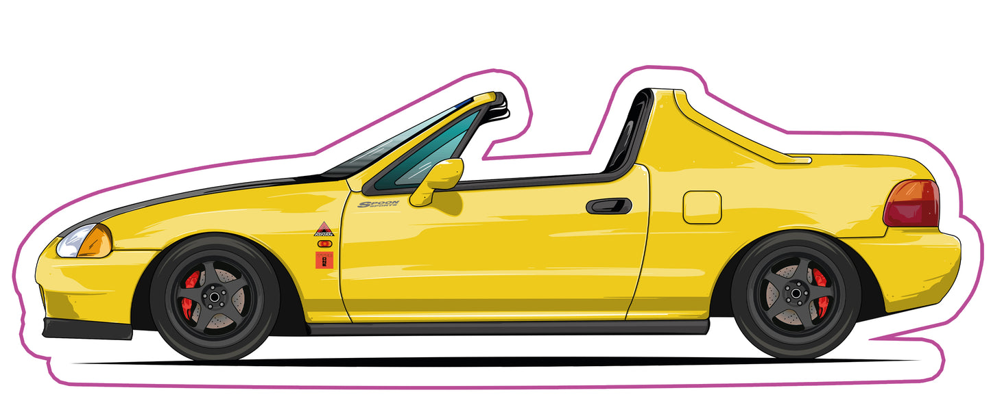 Stickers / Honda CRX Delsol 1992