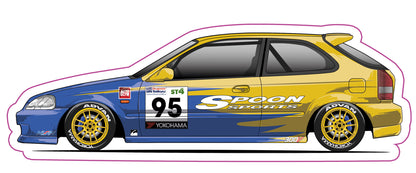 Stickers / Honda Civic Gen6 1995