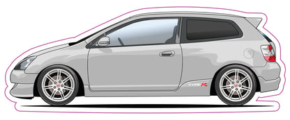 Stickers / Honda civic TypeR EP3 PH1 2001 & PH2 2004