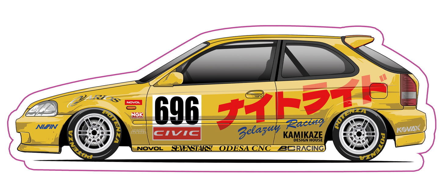 Stickers / Honda Civic Gen6 1995