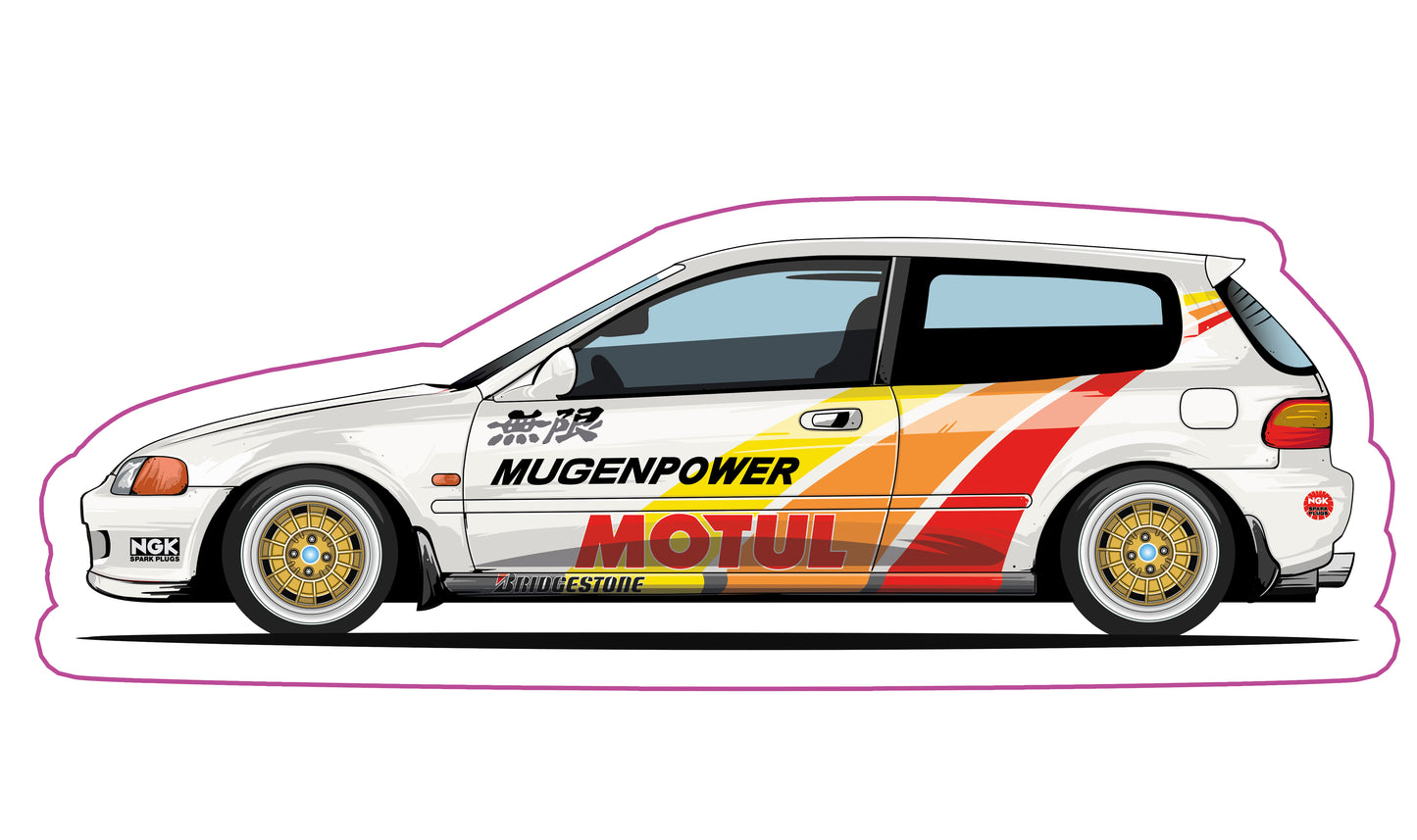 Stickers / Honda Civic Gen5 1992