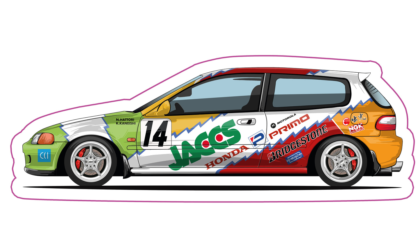 Stickers / Honda Civic Gen5 1992