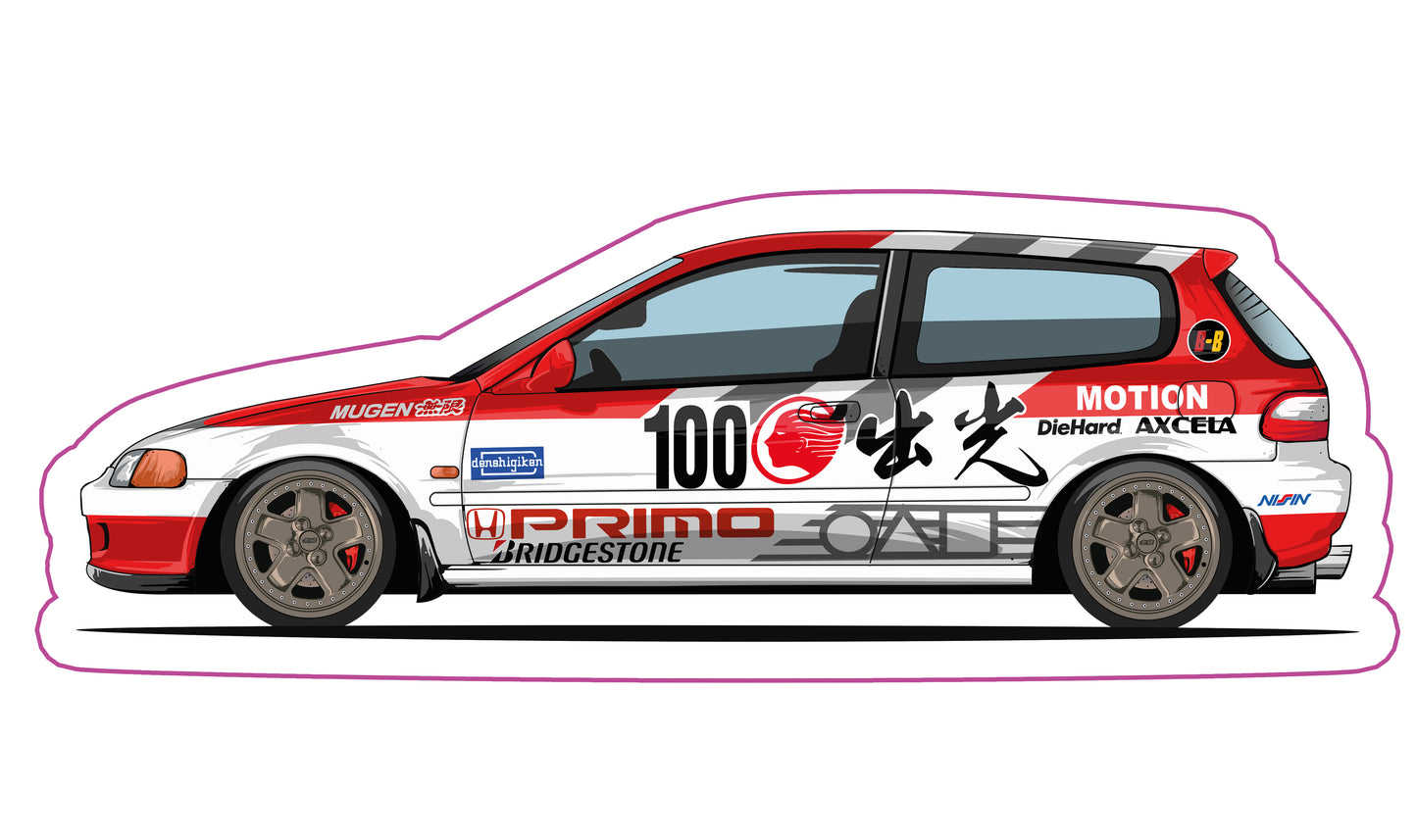 Stickers / Honda Civic Gen5 1992