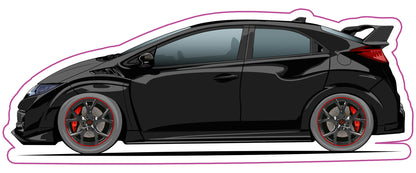 Stickers /  Honda Civic type R FK2 2015