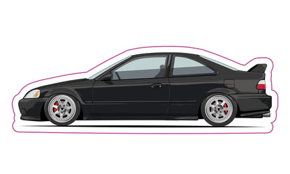 Stickers / Honda Civic coupé 1996