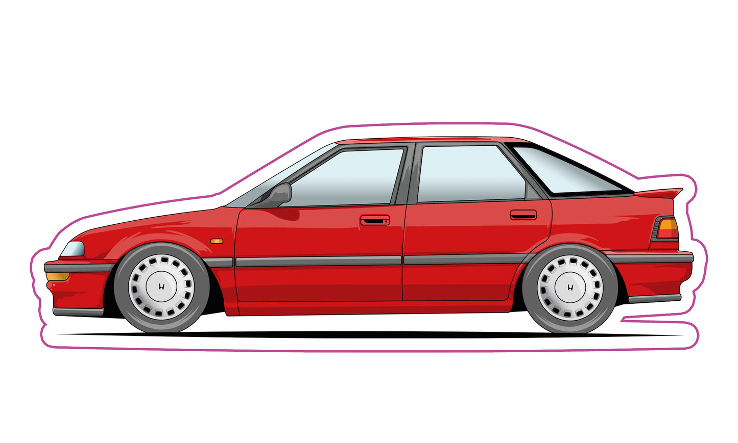 Stickers / Honda concerto 1988