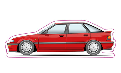 Stickers / Honda concerto 1988