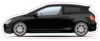 Stickers / Honda civic TypeR EP3 PH1 2001 & PH2 2004