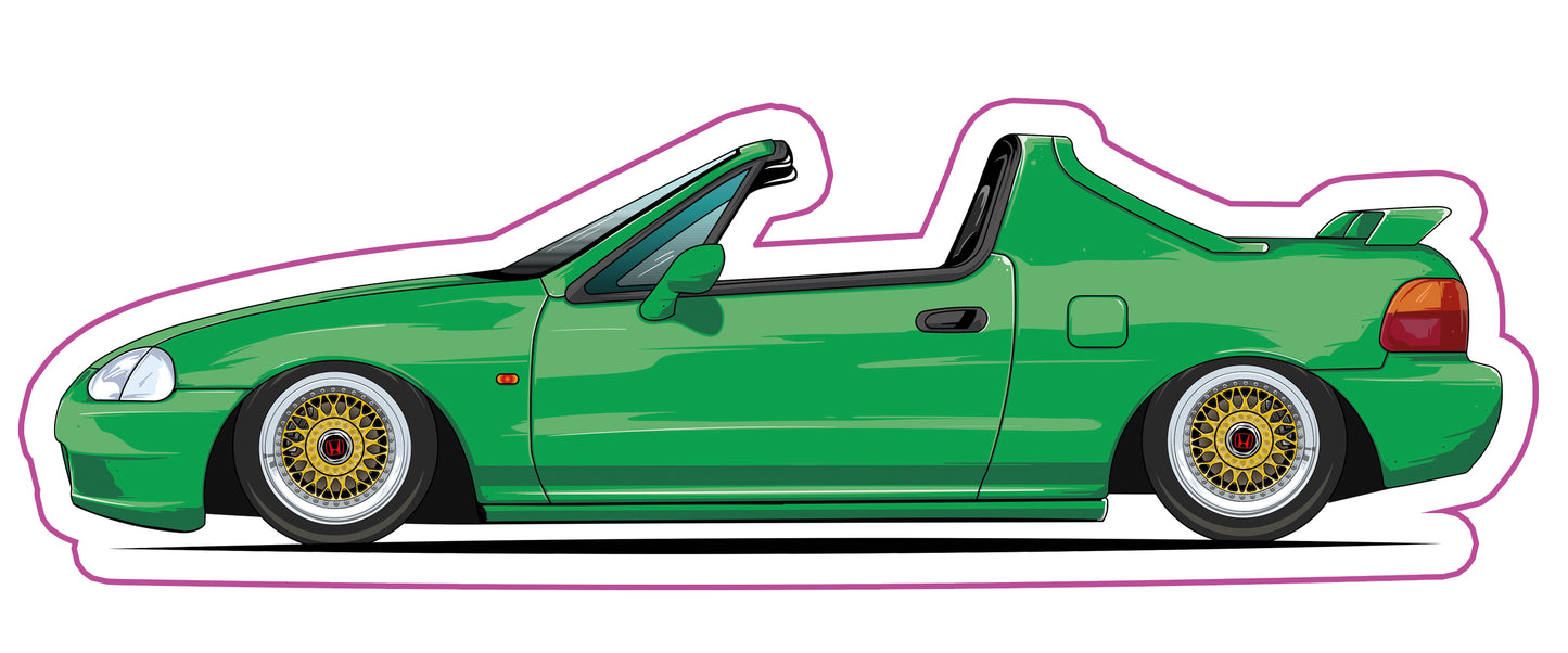 Stickers / Honda CRX Delsol 1992
