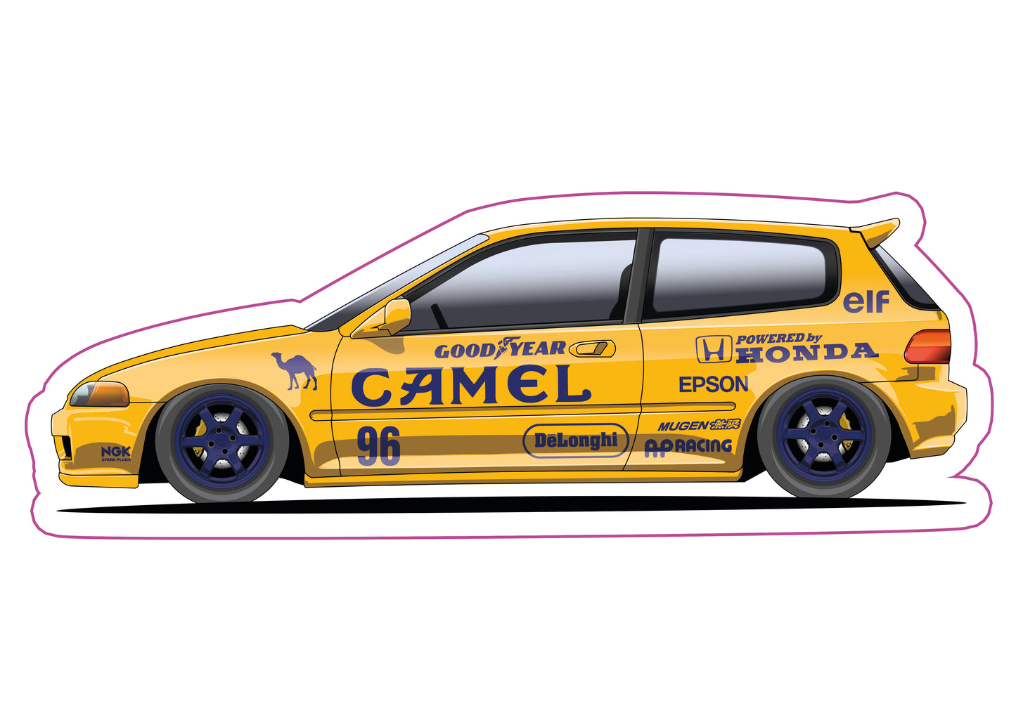 Stickers / Honda Civic Gen5 1992