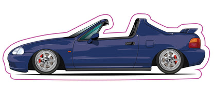 Stickers / Honda CRX Delsol 1992